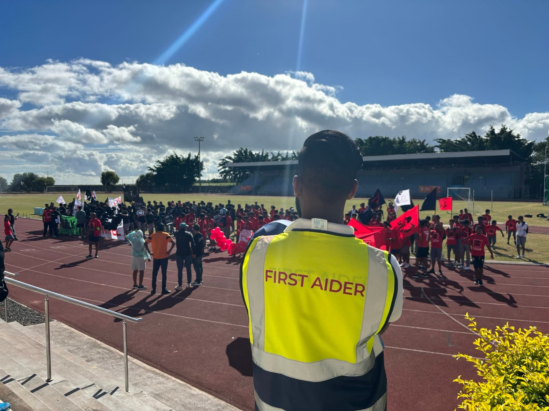 FABSA first aiders covering a stadium event